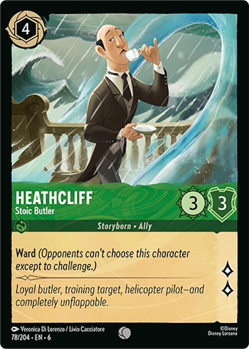 Heathcliff - Stoic Butler (78/204) [Azurite Sea] - Trinity Hobby