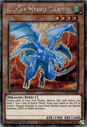 Koa'ki Meiru Drago (Platinum Secret Rare) [RA03-EN218] Platinum Secret Rare - Trinity Hobby