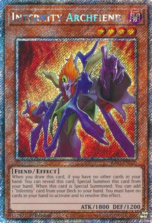 Infernity Archfiend (Platinum Secret Rare) [RA03-EN220] Platinum Secret Rare - Trinity Hobby