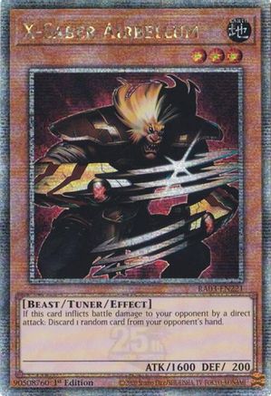 X-Saber Airbellum (Quarter Century Secret Rare) [RA03-EN221] Quarter Century Secret Rare - Trinity Hobby