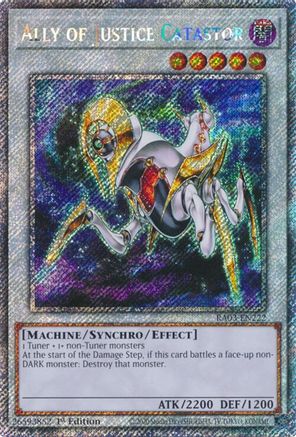 Ally of Justice Catastor (Platinum Secret Rare) [RA03-EN222] Platinum Secret Rare - Trinity Hobby