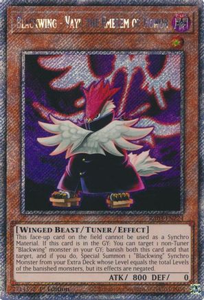 Blackwing - Vayu the Emblem of Honor (Platinum Secret Rare) [RA03-EN224] Platinum Secret Rare - Trinity Hobby