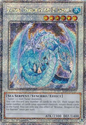 Brionac, Dragon of the Ice Barrier (Quarter Century Secret Rare) [RA03-EN227] Quarter Century Secret Rare - Trinity Hobby