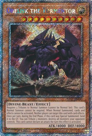 Obelisk the Tormentor (Platinum Secret Rare) [RA03-EN230] Platinum Secret Rare - Trinity Hobby