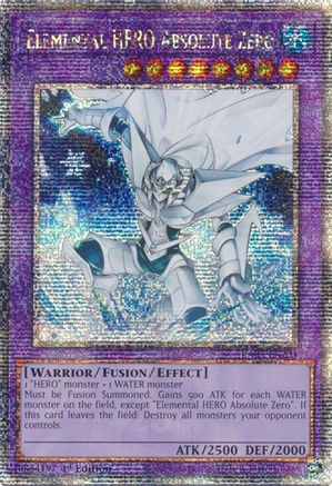 Elemental HERO Absolute Zero (Quarter Century Secret Rare) [RA03-EN231] Quarter Century Secret Rare - Trinity Hobby