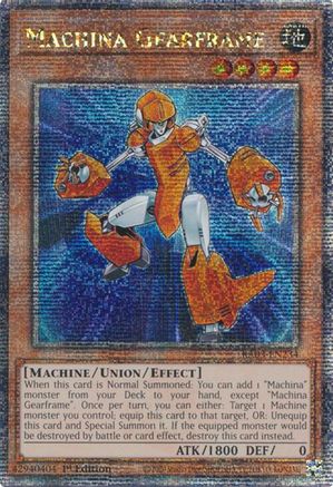 Machina Gearframe (Quarter Century Secret Rare) [RA03-EN234] Quarter Century Secret Rare - Trinity Hobby