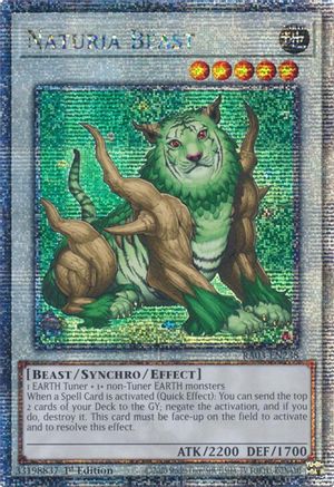 Naturia Beast (Quarter Century Secret Rare) [RA03-EN238] Quarter Century Secret Rare - Trinity Hobby