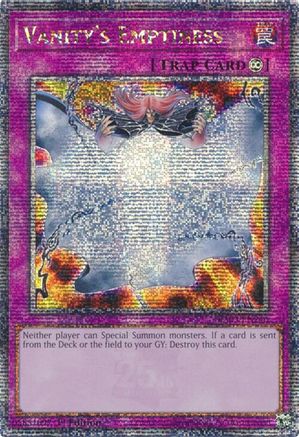 Vanity's Emptiness (Quarter Century Secret Rare) [RA03-EN246] Quarter Century Secret Rare - Trinity Hobby
