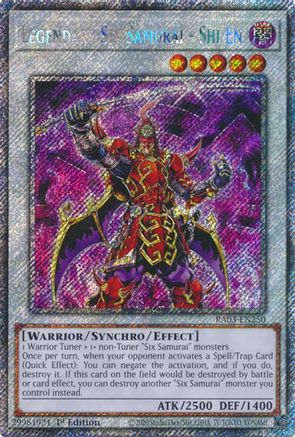 Legendary Six Samurai - Shi En (Platinum Secret Rare) [RA03-EN250] Platinum Secret Rare - Trinity Hobby