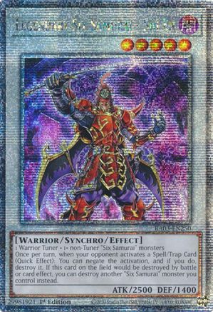 Legendary Six Samurai - Shi En (Quarter Century Secret Rare) [RA03-EN250] Quarter Century Secret Rare - Trinity Hobby