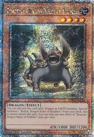 Reactan, Dragon Ruler of Pebbles (Quarter Century Secret Rare) [RA03-EN254] Quarter Century Secret Rare - Trinity Hobby