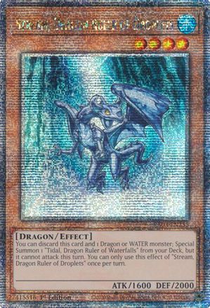 Stream, Dragon Ruler of Droplets (Quarter Century Secret Rare) [RA03-EN255] Quarter Century Secret Rare - Trinity Hobby