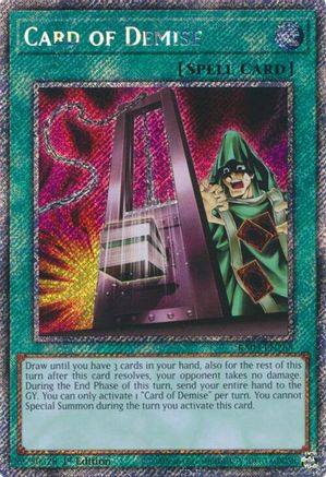 Card of Demise (Platinum Secret Rare) [RA03-EN265] Platinum Secret Rare - Trinity Hobby