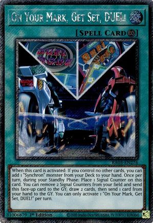 On Your Mark, Get Set, DUEL! (Platinum Secret Rare) [RA03-EN276] Platinum Secret Rare - Trinity Hobby