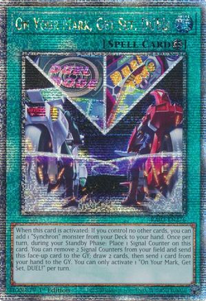 On Your Mark, Get Set, DUEL! (Quarter Century Secret Rare) [RA03-EN276] Quarter Century Secret Rare - Trinity Hobby