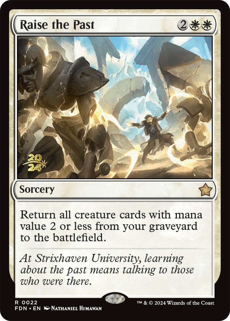Raise the Past [Foundations Prerelease Promos] - Trinity Hobby