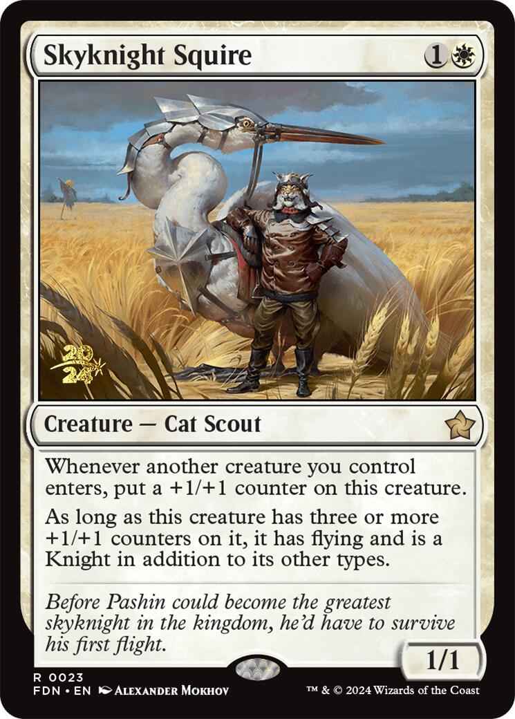 Skyknight Squire [Foundations Prerelease Promos] - Trinity Hobby