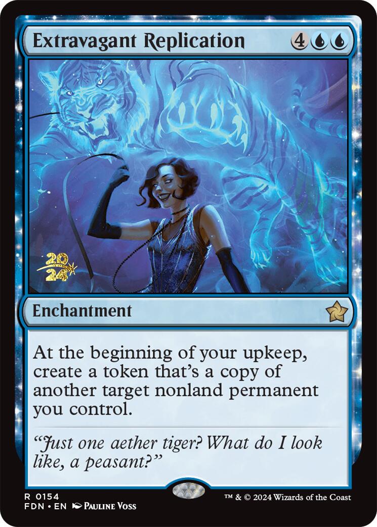 Extravagant Replication [Foundations Prerelease Promos] - Trinity Hobby