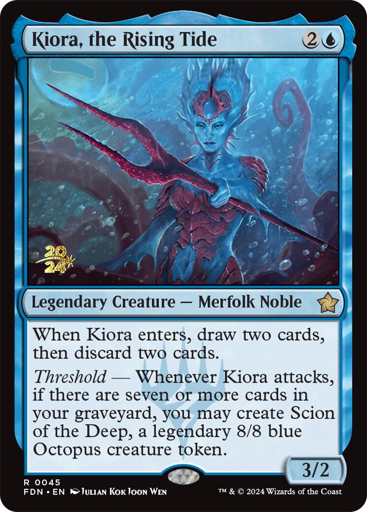 Kiora, the Rising Tide [Foundations Prerelease Promos] - Trinity Hobby