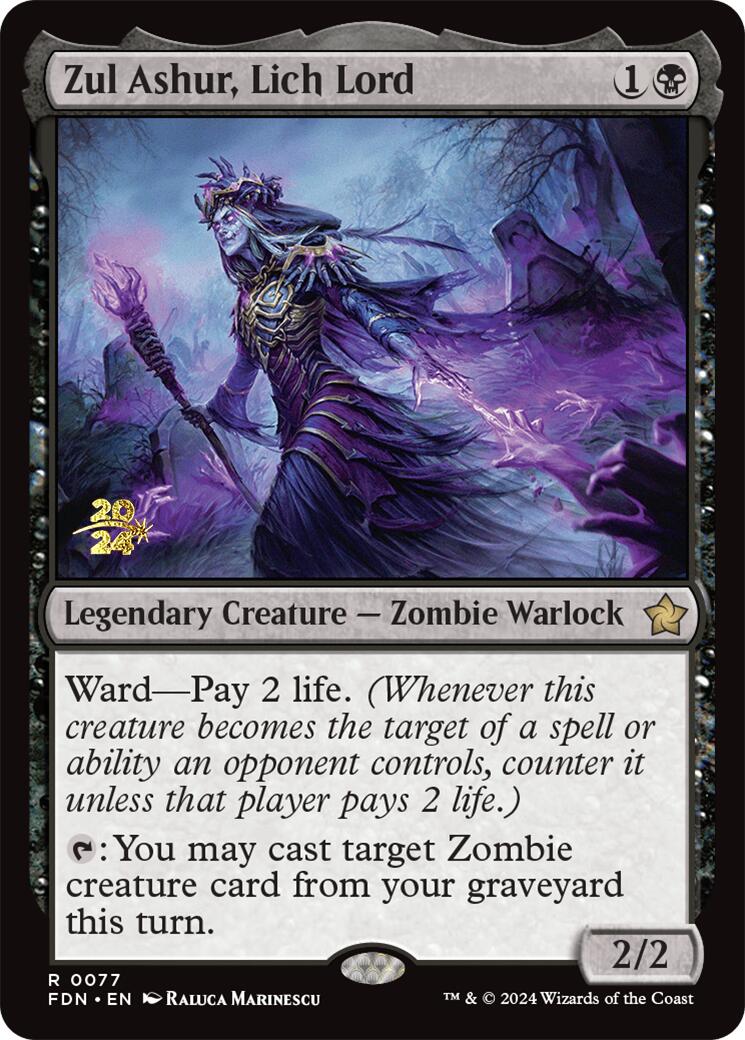 Zul Ashur, Lich Lord [Foundations Prerelease Promos] - Trinity Hobby