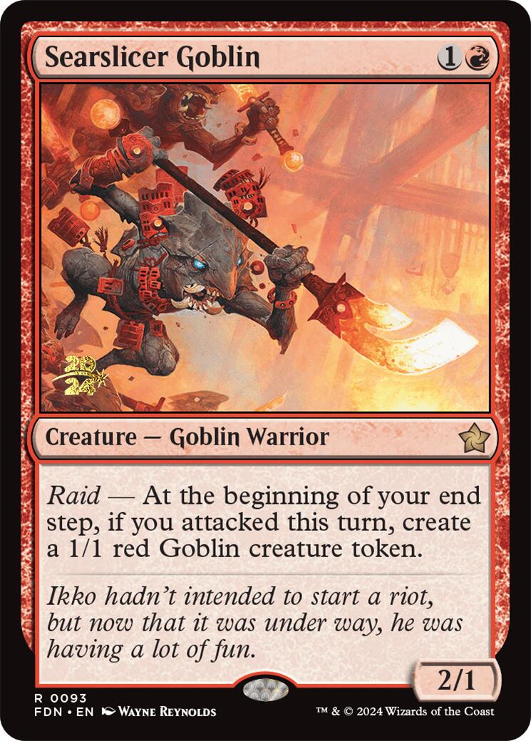 Searslicer Goblin [Foundations Prerelease Promos] - Trinity Hobby
