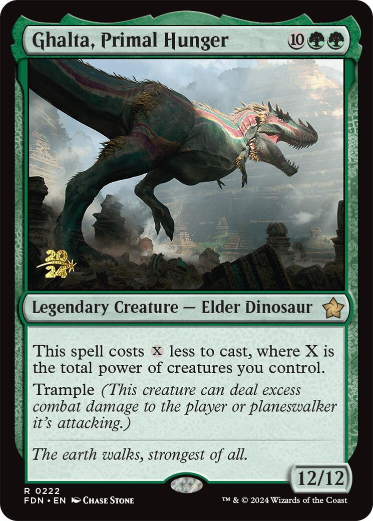 Ghalta, Primal Hunger [Foundations Prerelease Promos] - Trinity Hobby