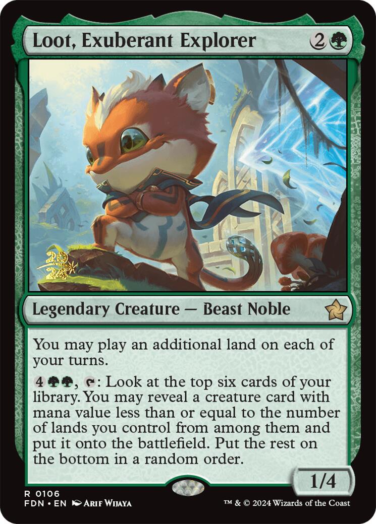 Loot, Exuberant Explorer [Foundations Prerelease Promos] - Trinity Hobby