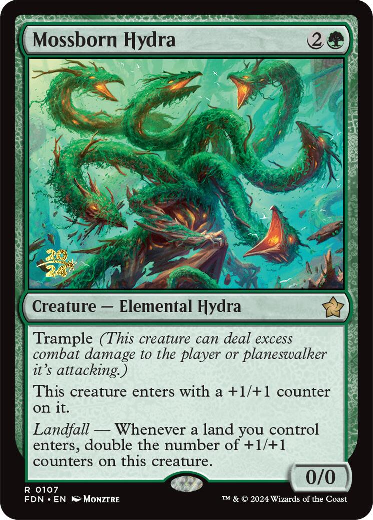 Mossborn Hydra [Foundations Prerelease Promos] - Trinity Hobby