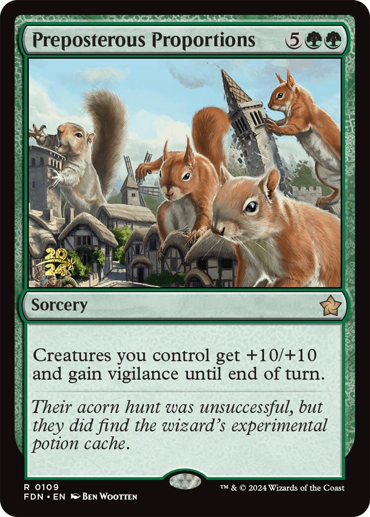 Preposterous Proportions [Foundations Prerelease Promos] - Trinity Hobby