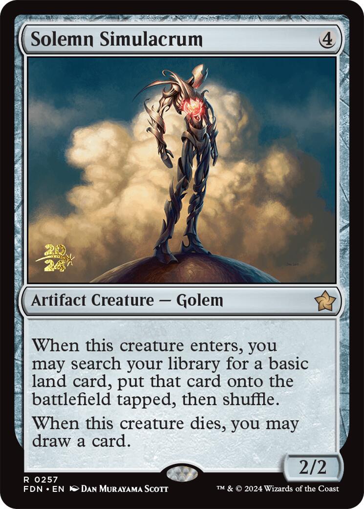 Solemn Simulacrum [Foundations Prerelease Promos] - Trinity Hobby