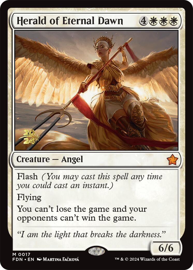 Herald of Eternal Dawn [Foundations Prerelease Promos] - Trinity Hobby