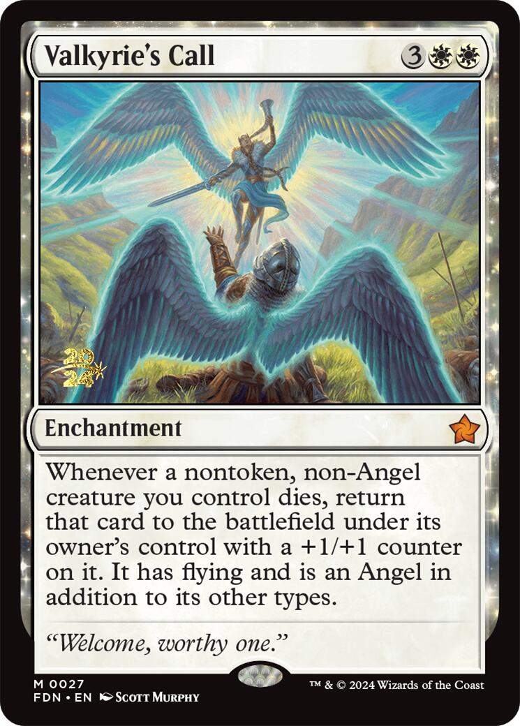 Valkyrie's Call [Foundations Prerelease Promos] - Trinity Hobby