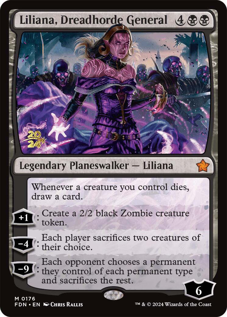 Liliana, Dreadhorde General [Foundations Prerelease Promos] - Trinity Hobby