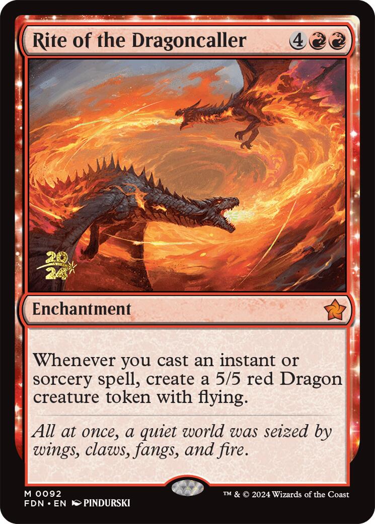 Rite of the Dragoncaller [Foundations Prerelease Promos] - Trinity Hobby