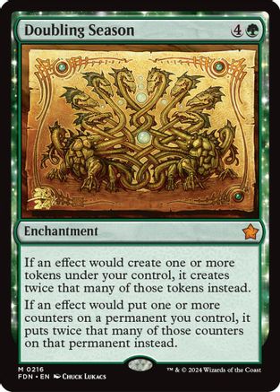Doubling Season (PRE-216) - [Foundations Promos] Foil - Trinity Hobby