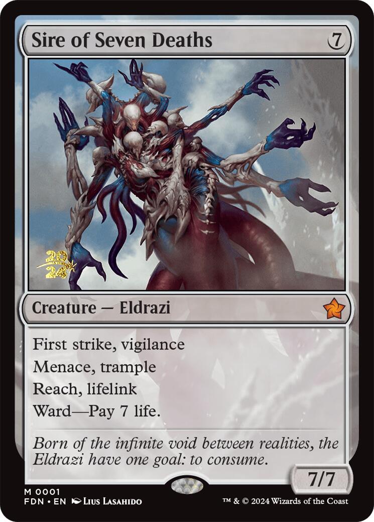 Sire of Seven Deaths [Foundations Prerelease Promos] - Trinity Hobby