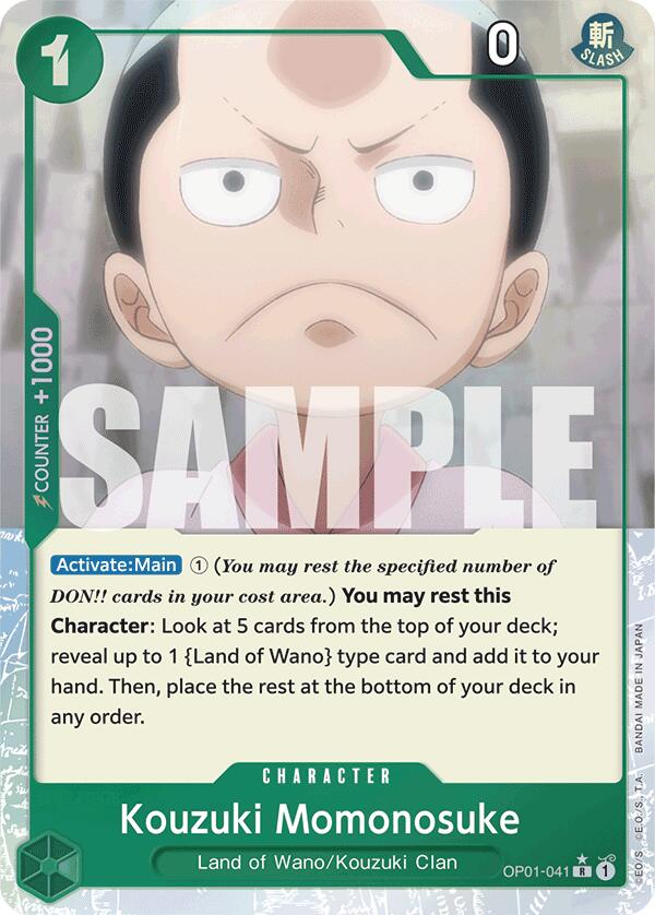 Kouzuki Momonosuke (Full Art) (OP01-041) - [Premium Booster -The Best-] Foil - Trinity Hobby