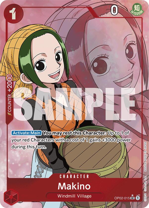 Makino (Full Art) (OP02-015) - [Premium Booster -The Best-] Foil - Trinity Hobby