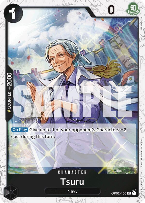 Tsuru (Jolly Roger Foil) (OP02-106) - [Premium Booster -The Best-] Foil - Trinity Hobby