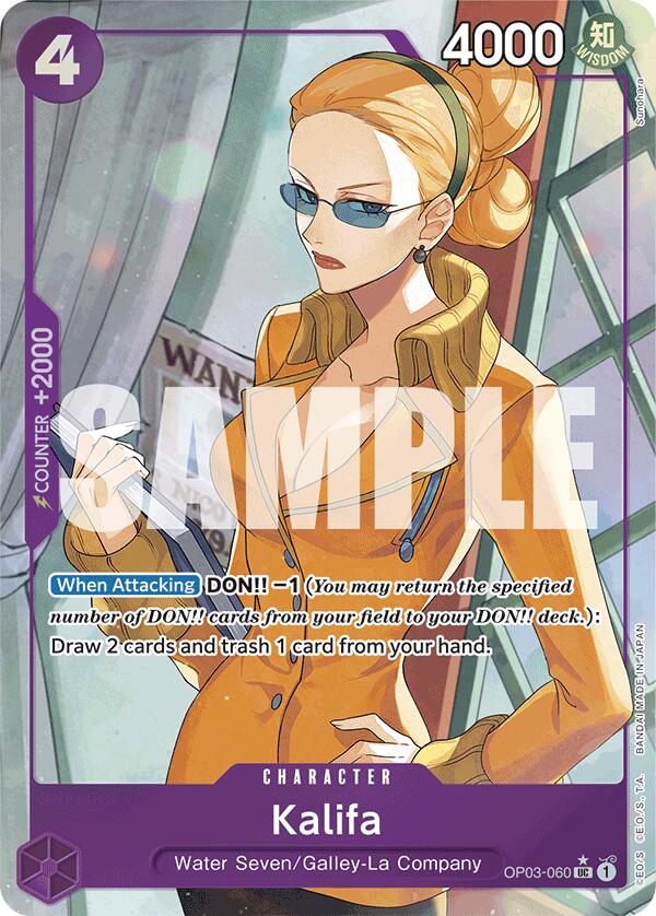 Kalifa (Full Art) (OP03-060) - [Premium Booster -The Best-] Foil - Trinity Hobby