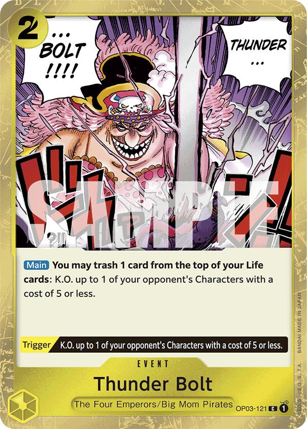 Thunder Bolt (Jolly Roger Foil) (OP03-121) - [Premium Booster -The Best-] Foil - Trinity Hobby