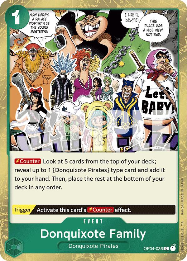 Donquixote Family (Jolly Roger Foil) (OP04-036) - [Premium Booster -The Best-] Foil - Trinity Hobby