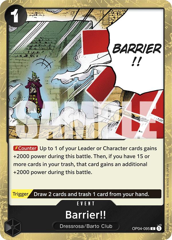 Barrier!! (Jolly Roger Foil) (OP04-095) - [Premium Booster -The Best-] Foil - Trinity Hobby