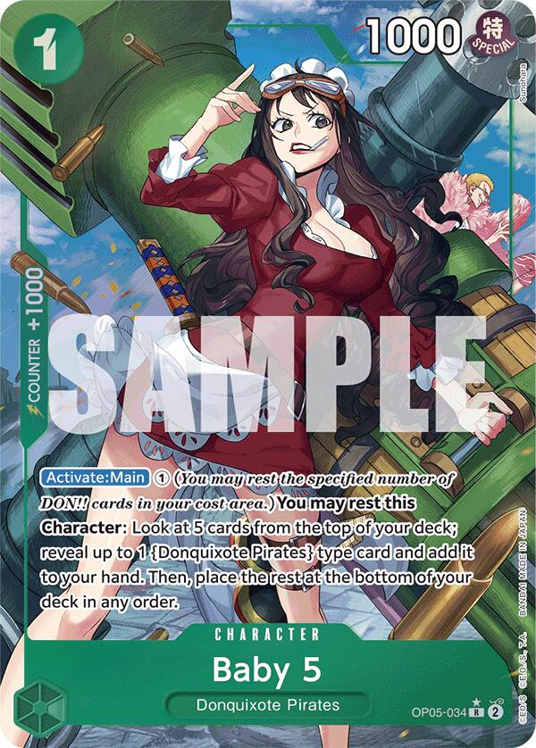 Baby 5 (OP05-034) (Alternate Art) (OP05-034) - [Premium Booster -The Best-] Foil - Trinity Hobby