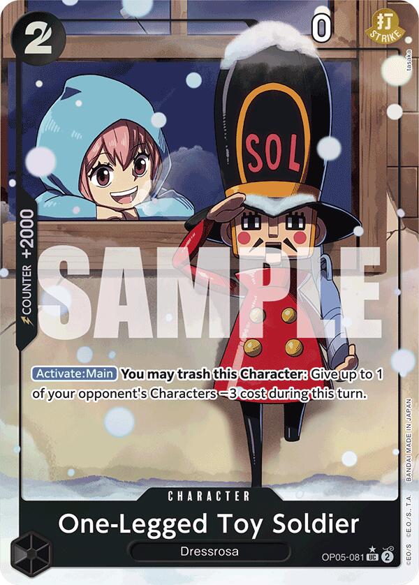 One-Legged Toy Soldier (Alternate Art) (OP05-081) - [Premium Booster -The Best-] Foil - Trinity Hobby