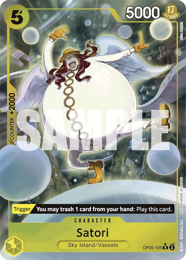 Satori (Full Art) (OP05-105) - [Premium Booster -The Best-] Foil - Trinity Hobby