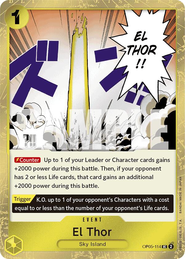 El Thor (Jolly Roger Foil) (OP05-114) - [Premium Booster -The Best-] Foil - Trinity Hobby
