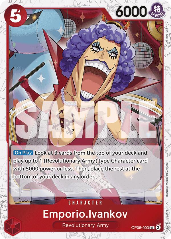 Emporio.Ivankov (Jolly Roger Foil) (OP06-003) - [Premium Booster -The Best-] Foil - Trinity Hobby