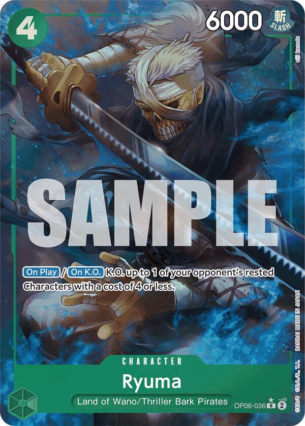 Ryuma (Full Art) (OP06-036) - [Premium Booster -The Best-] Foil - Trinity Hobby