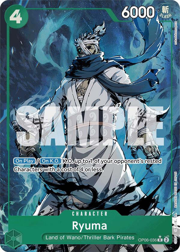 Ryuma (Alternate Art) (OP06-036) - [Premium Booster -The Best-] Foil - Trinity Hobby